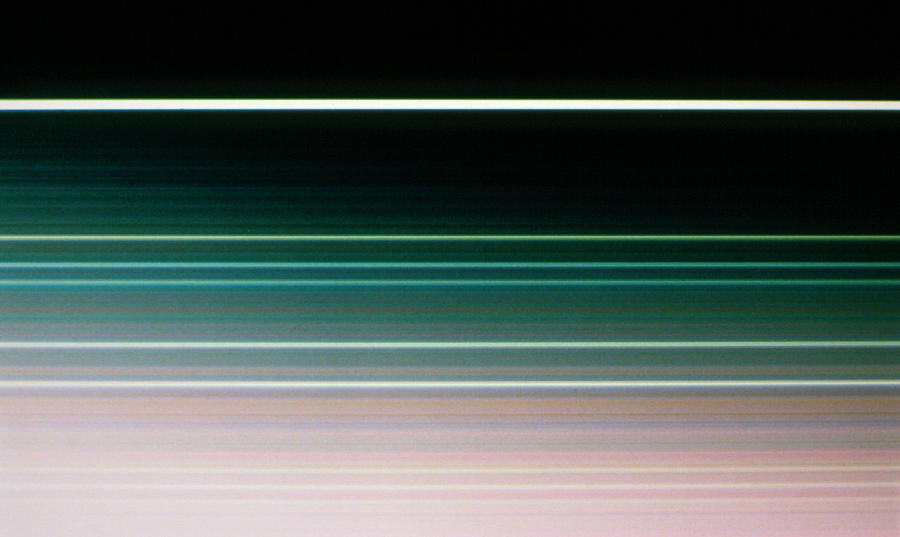 Voyager 2 Image Of The Rings Of Uranus Photograph by Nasa/science Photo Library