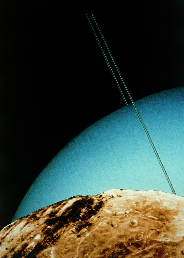Voyager 2 Montage Of Miranda Photograph by Nasa/science Photo Library
