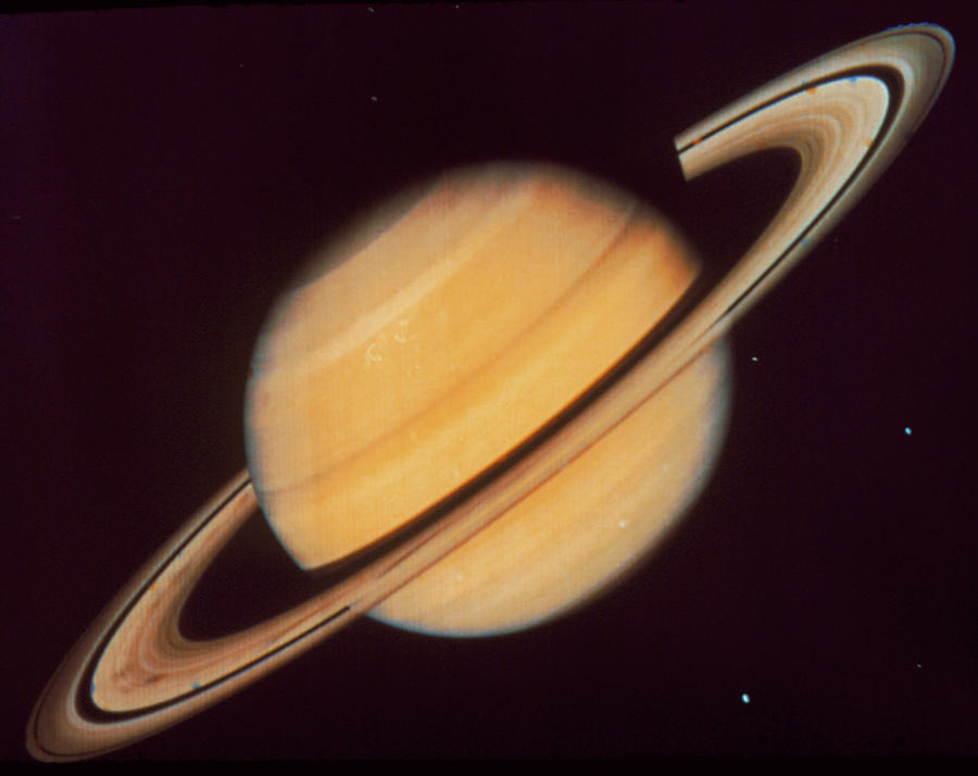 Voyager 2 Photo Of Saturn Photograph by Nasa/science Photo Library