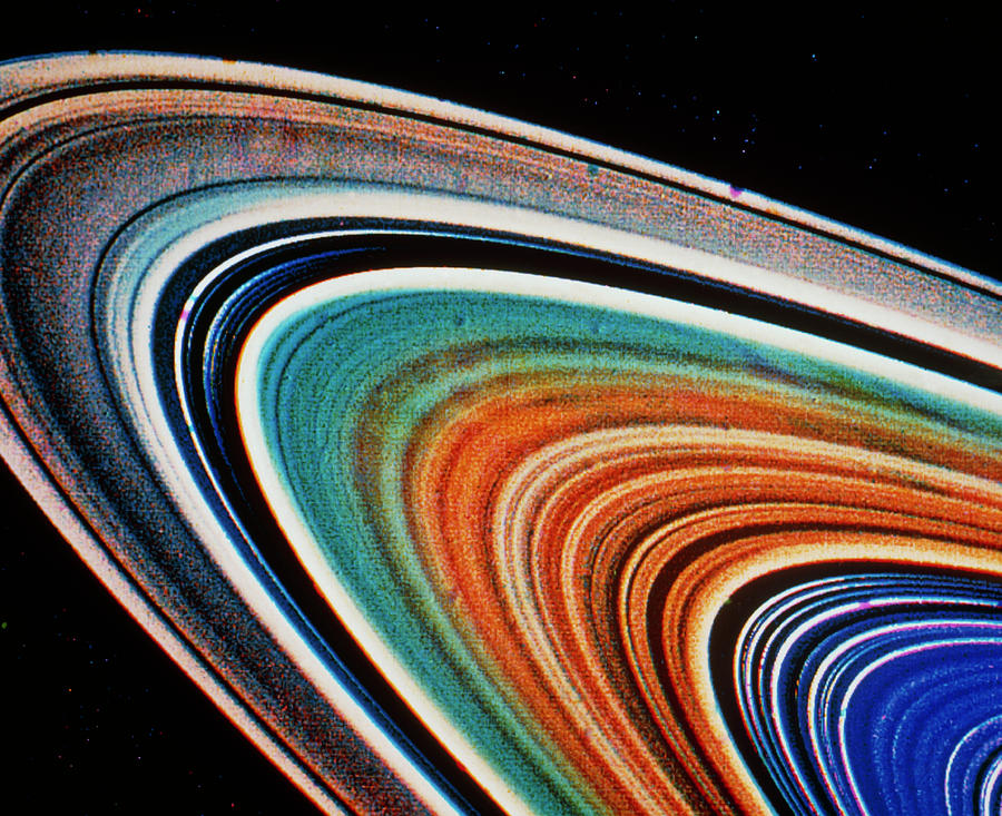 Voyager 2 Photograph Of Saturns Rings Photograph by Nasa