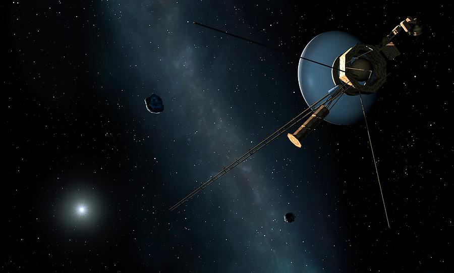 Voyager II Probe Leaves Solar System Photograph by Mark Garlick/science Photo Library