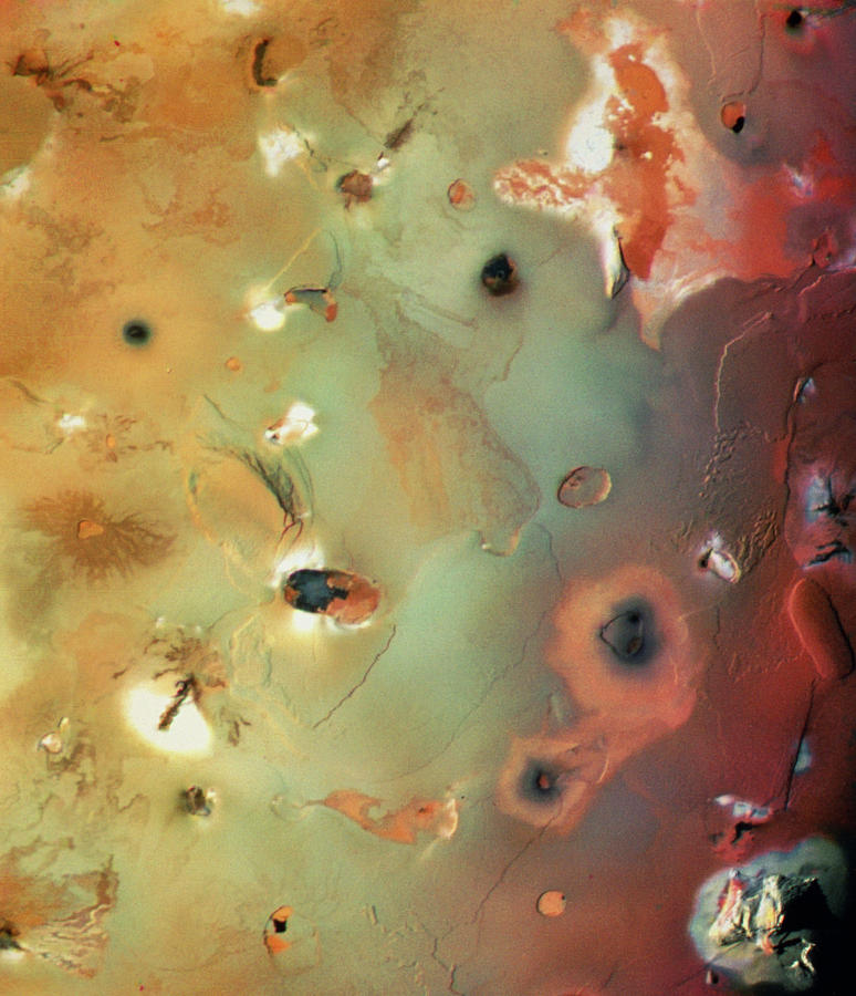 Voyager Image Of South Polar Region Of Io Photograph by Credit; Us Geological Survey/nasa/science Photo Library