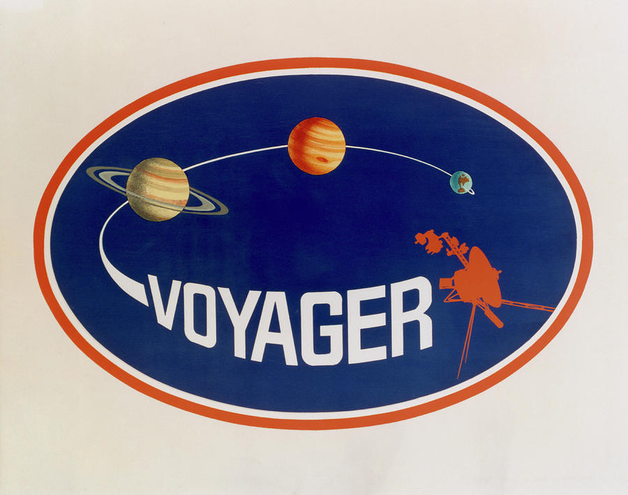 Voyager Mission Emblem Photograph by Nasa/science Photo Library