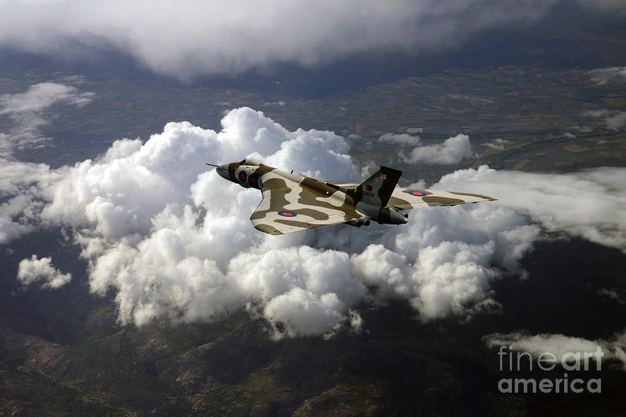 Airplane Digital Art - Vulcan Bird  by Airpower Art