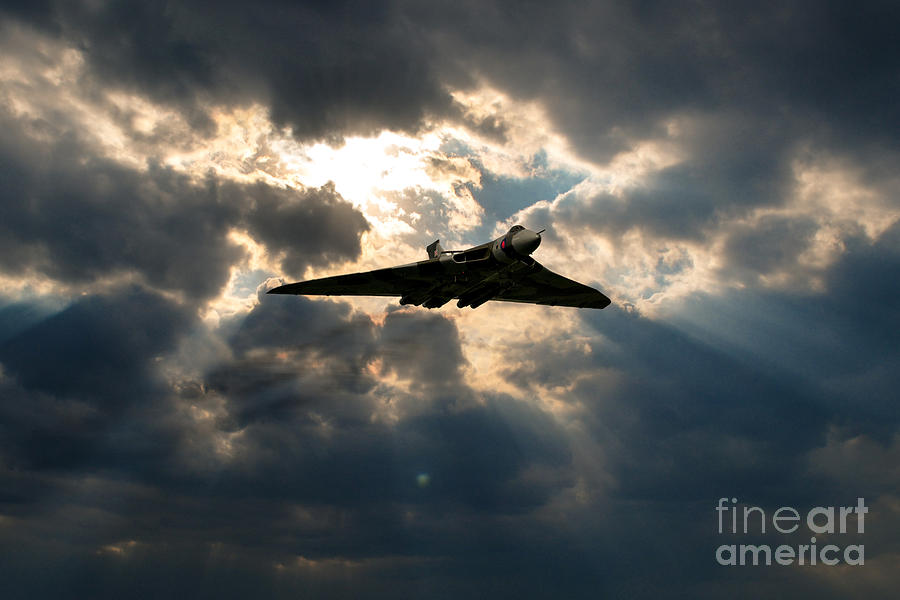 Airplane Digital Art - Vulcan Halo by Airpower Art
