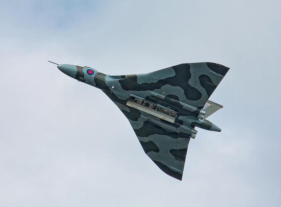 Vulcan in Flight Photograph by Shirley Mitchell
