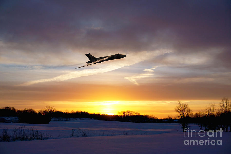 Christmas Digital Art - Vulcan Sundown  by Airpower Art