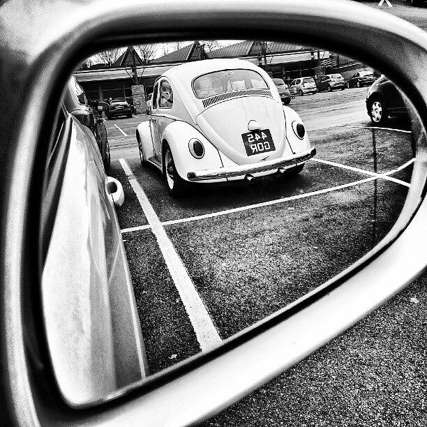 Car Photograph - #vw #beatle #reflection #mirror by Dave Williams