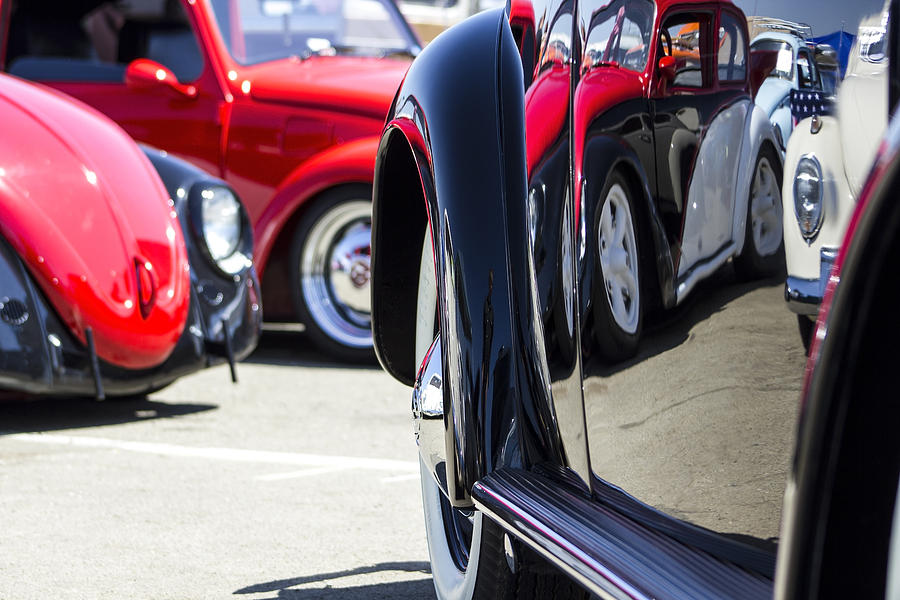Car Photograph - VW Beetles and Reflections Bugorama 69 by Studio Janney