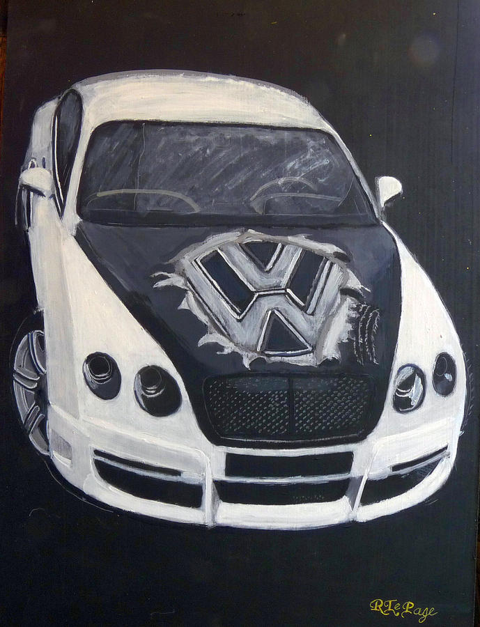 VW Bentley Painting by Richard Le Page