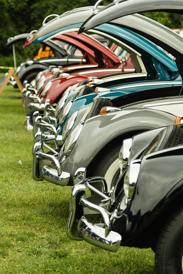 Vw Bugs In Formation Photograph