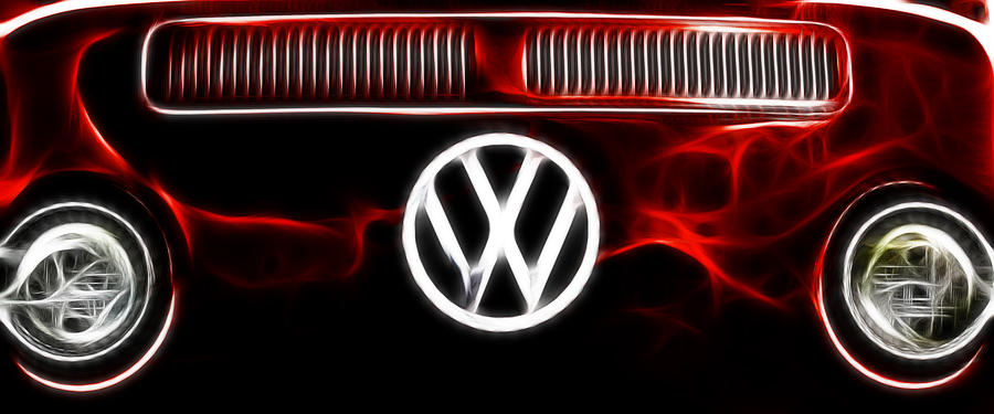 VW Bus Logo Photograph by Steve McKinzie