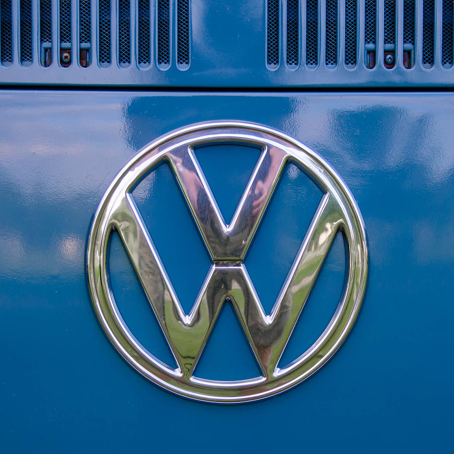 VW MicroBus Emblem  Photograph by Guy Whiteley