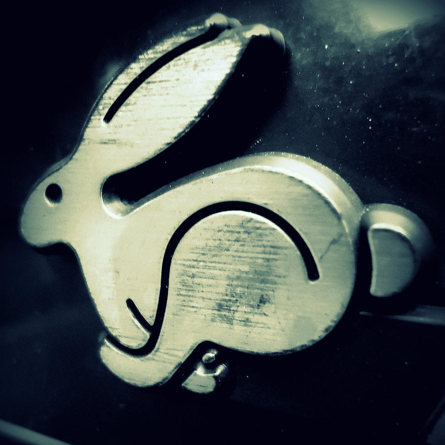 Car Photograph - VW Rabbit Emblem by Joseph Skompski