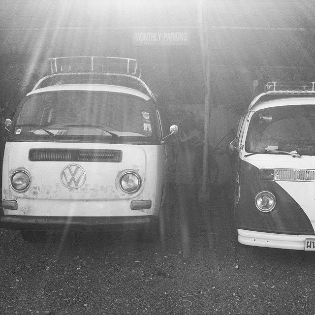 Monochrome Photograph - Vw Rays #vw #volkswagen #vwcamper by Georgia Clare
