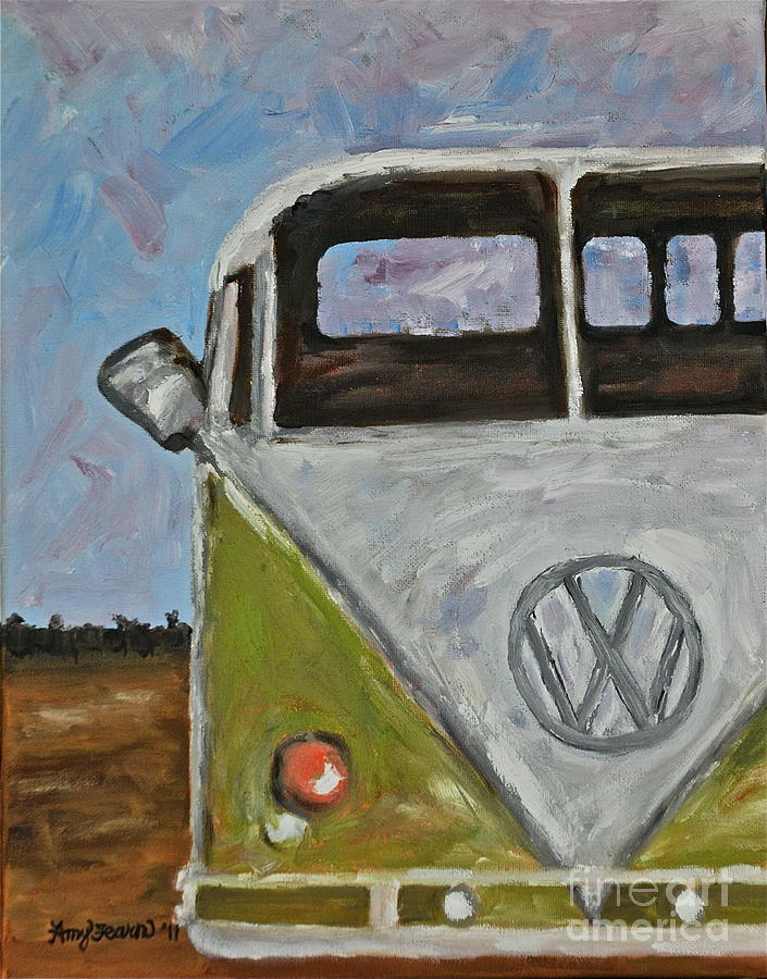 VW Van Painting by Amy Fearn