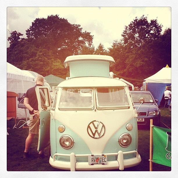 Vintage Photograph - VW Camper by Megan Fletcher