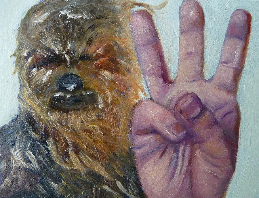 W is for Wookie Painting by Jessmyne Stephenson