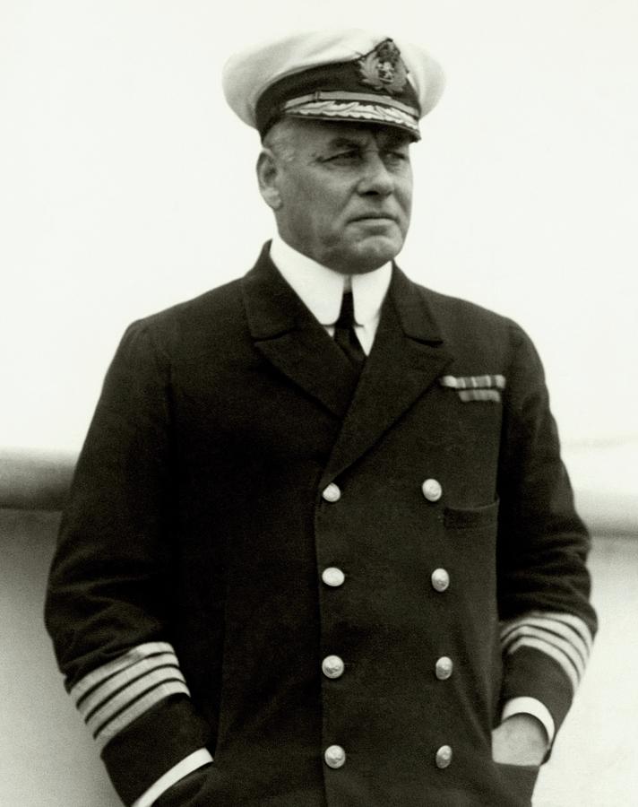 W. R. D. Irvine Wearing A Naval Uniform Photograph by Dana B. Merrill