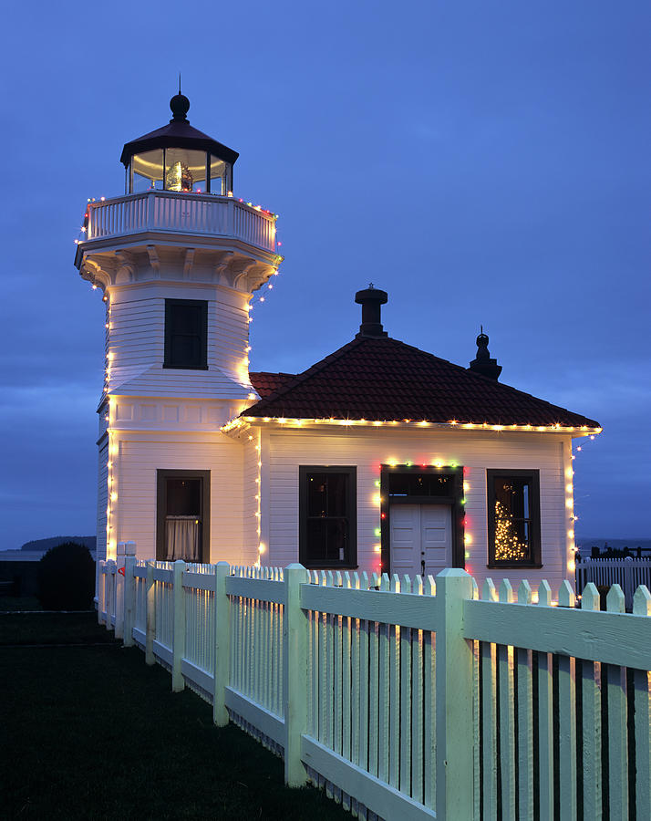 Architecture Photograph - Wa, Mukilteo, Mukilteo Lighthouse by Jamie and Judy Wild Architecture Photograph - Wa, Mukilteo, Mukilteo Lighthouse by Jamie and Judy Wild