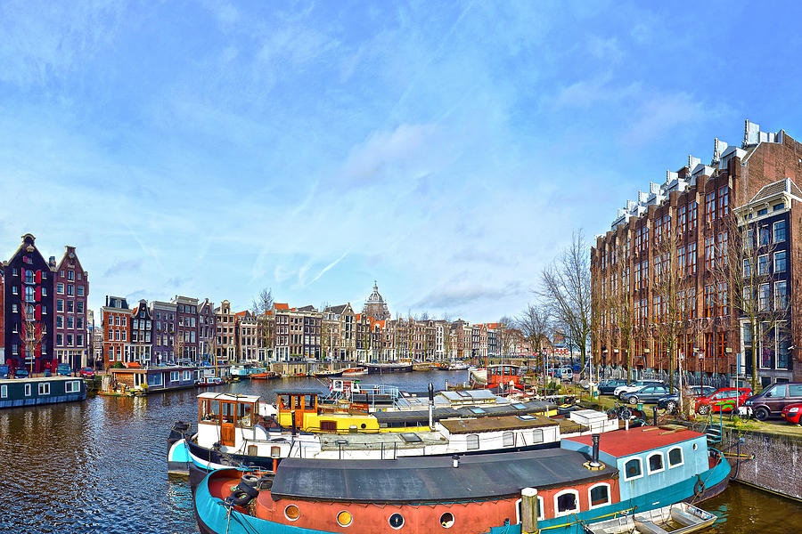 Waalseilandgracht Amsterdam Photograph by Frans Blok