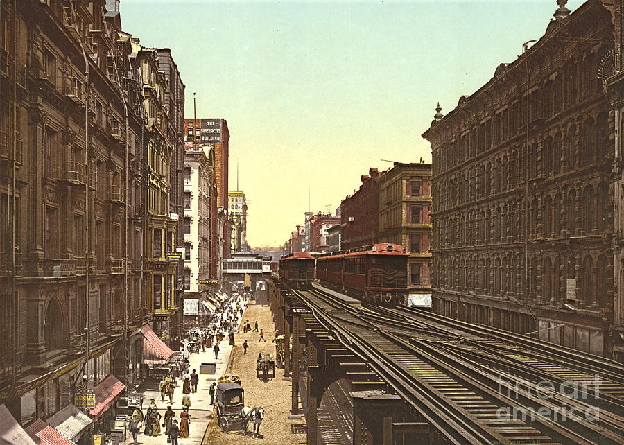 Wabash Avenue Chicago 1900 Photograph by Padre Art