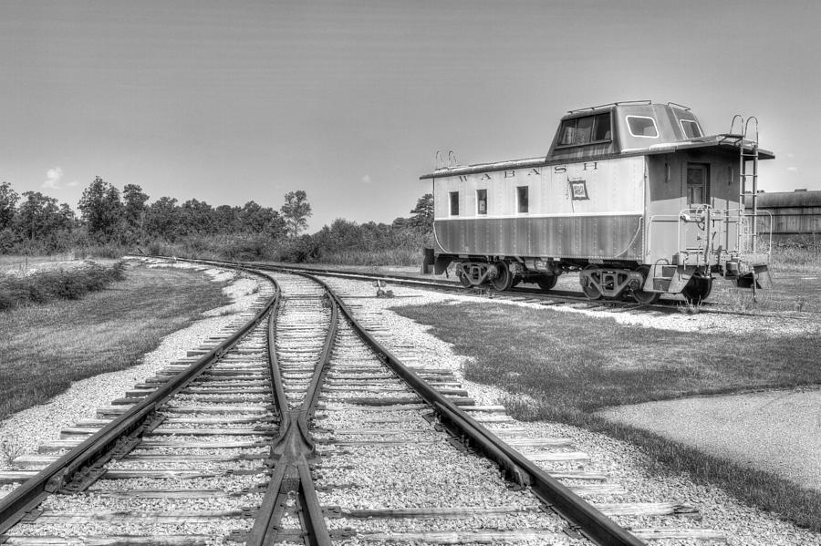 Train Photograph - Wabash Caboose  by Gerald Adams