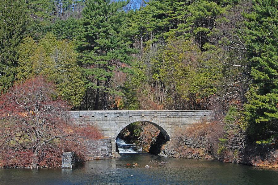Wachusett Reservoir Spillway 6 Photograph by Michael Saunders Fine