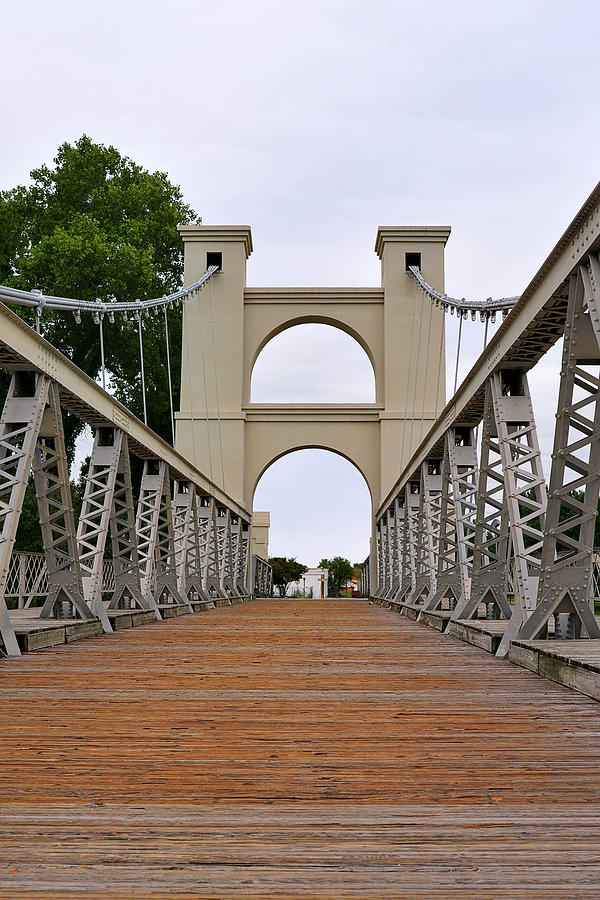 Waco Photograph - Waco Suspension Bridge by Alexandra Till