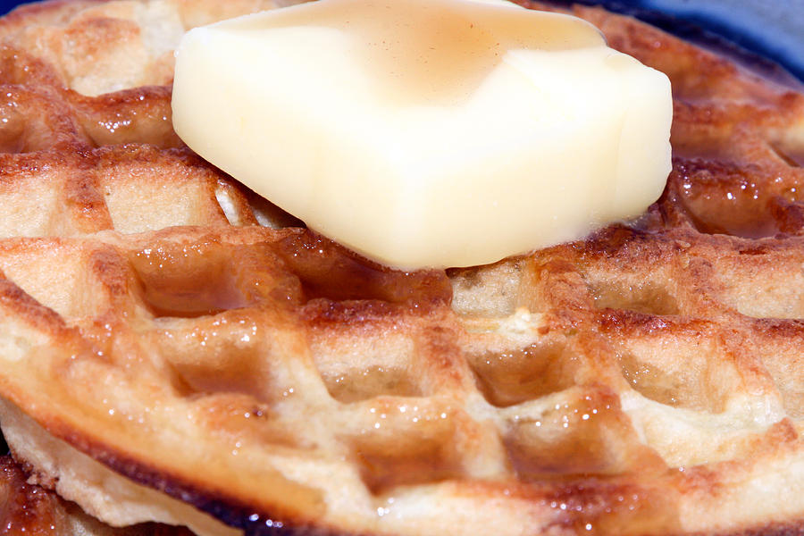 Waffles with Syrup Butter Photograph by Erin Cadigan