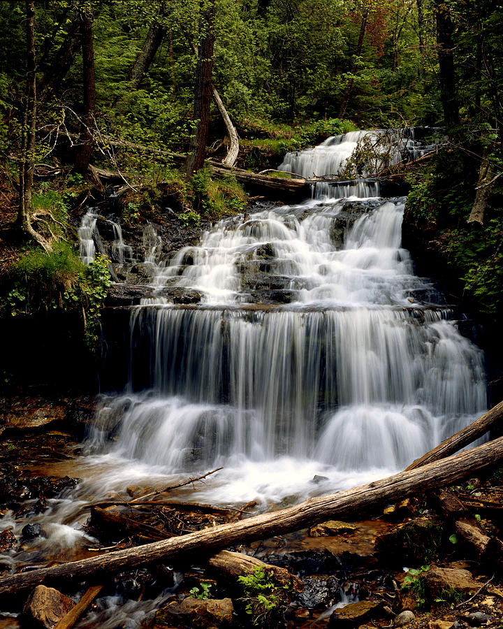 Wagner Falls Photograph by Tim Hawkins - Pixels