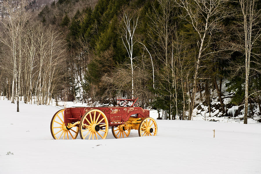 Wagon in the Snow Photograph by Gordon Ripley | Fine Art America