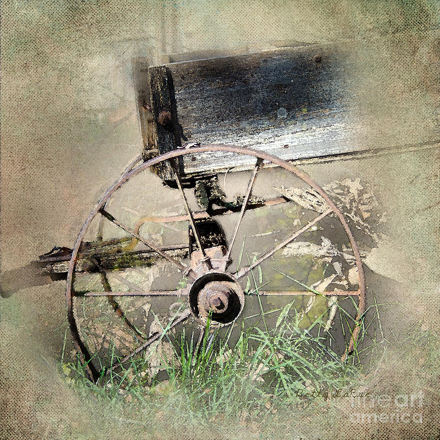 Abstract Photograph - Wagon West by Betty LaRue