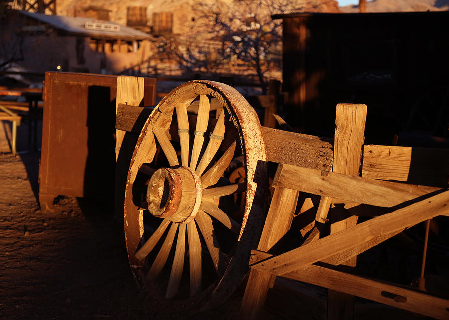 Wagon Wheel - Calico Photograph by Michael Hope