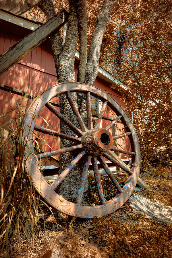 Wagon Wheel Photograph by Debra and Dave Vanderlaan