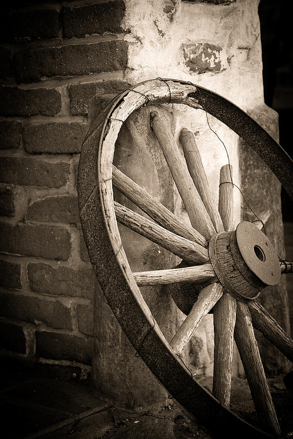 Still Life Photograph - Wagon Wheel by Peter Tellone