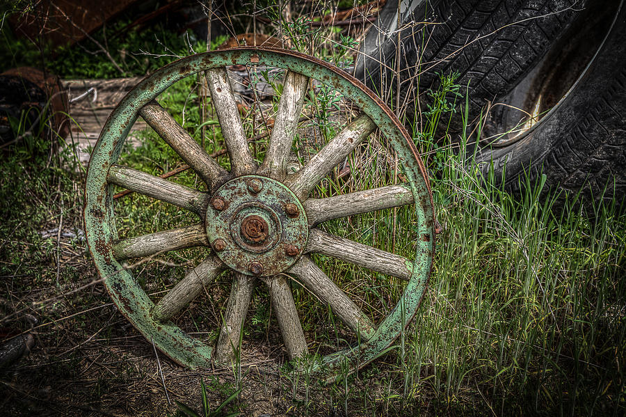 Wagon Wheel Photograph by Ray Congrove