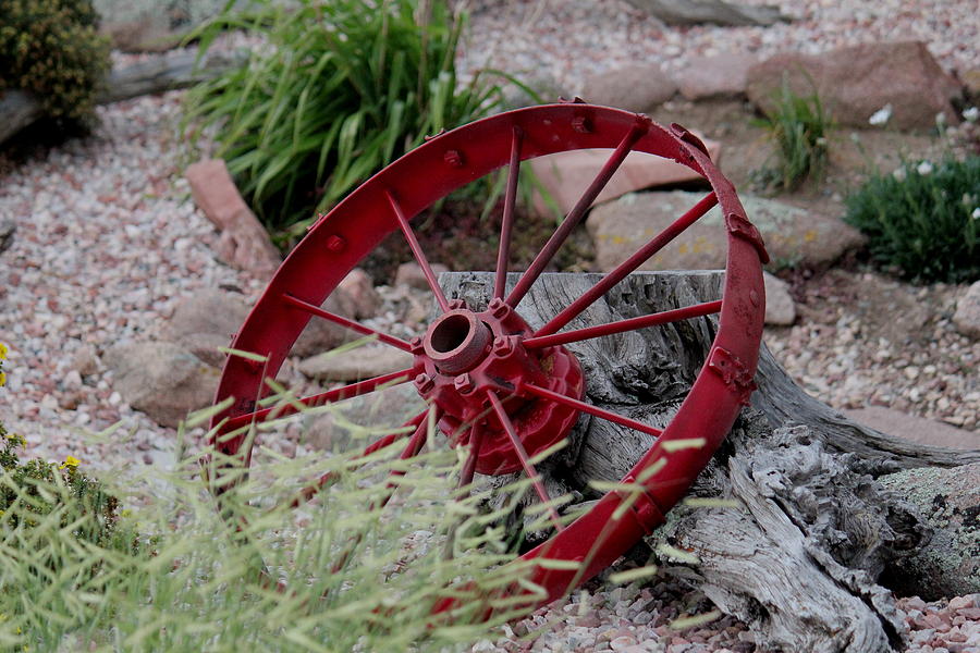 Wagon Wheel Photograph by Trent Mallett