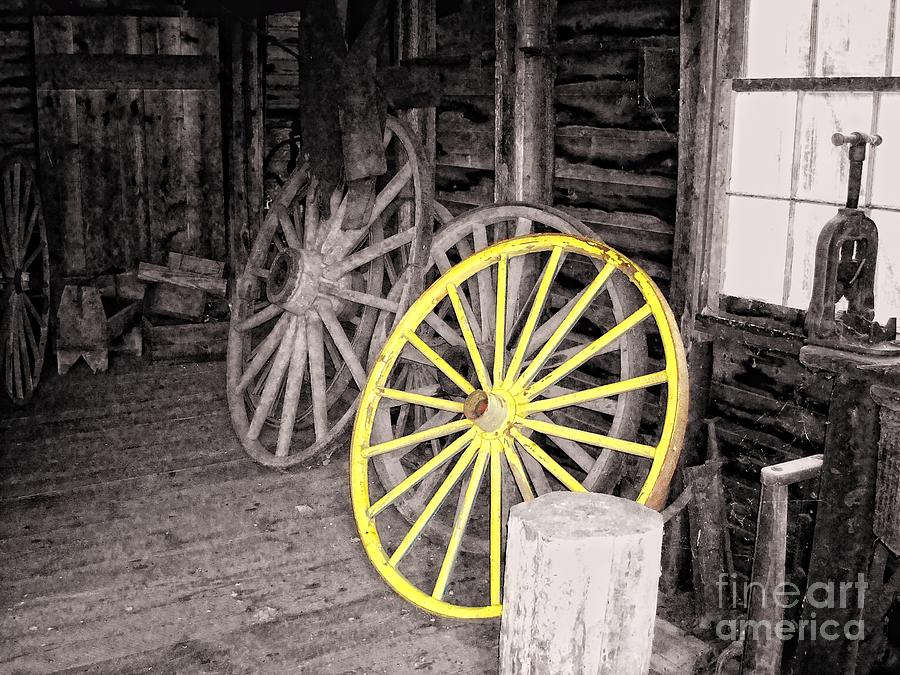 Wagon Wheels Photograph by Sharon Woerner