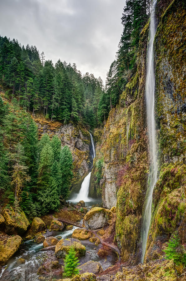 Nature Photograph - Wahclella Falls by Brian Bonham