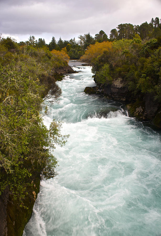 Waikato River Huka Falls Photograph by Venetia Featherstone-Witty