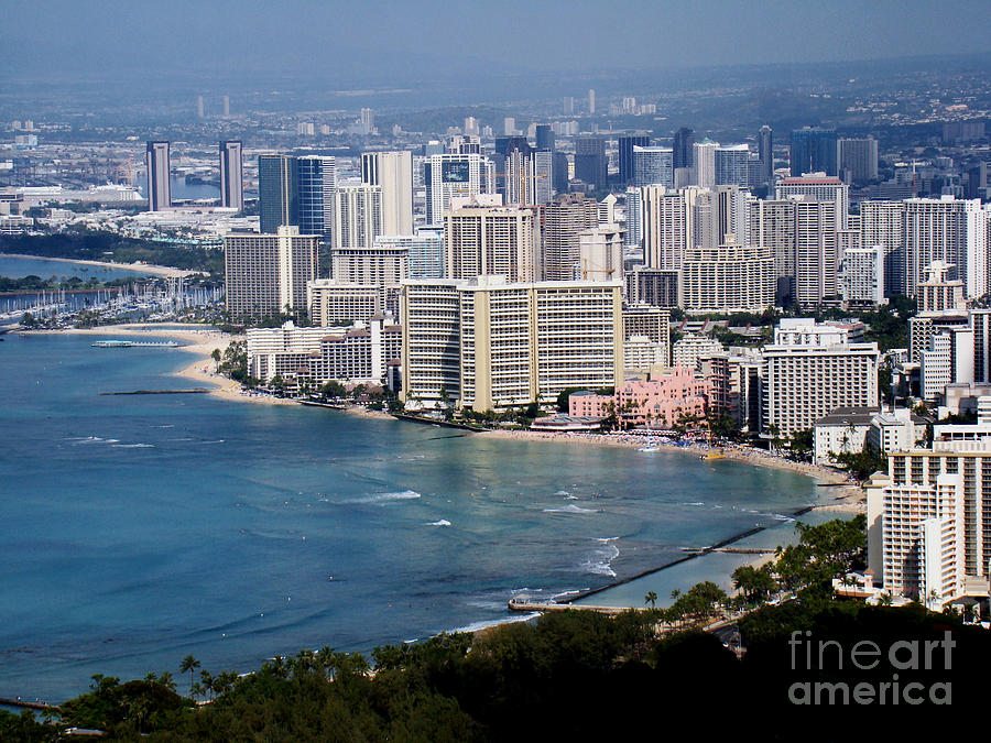 Landscape Photograph - Waikiki Beach by Eva Kato