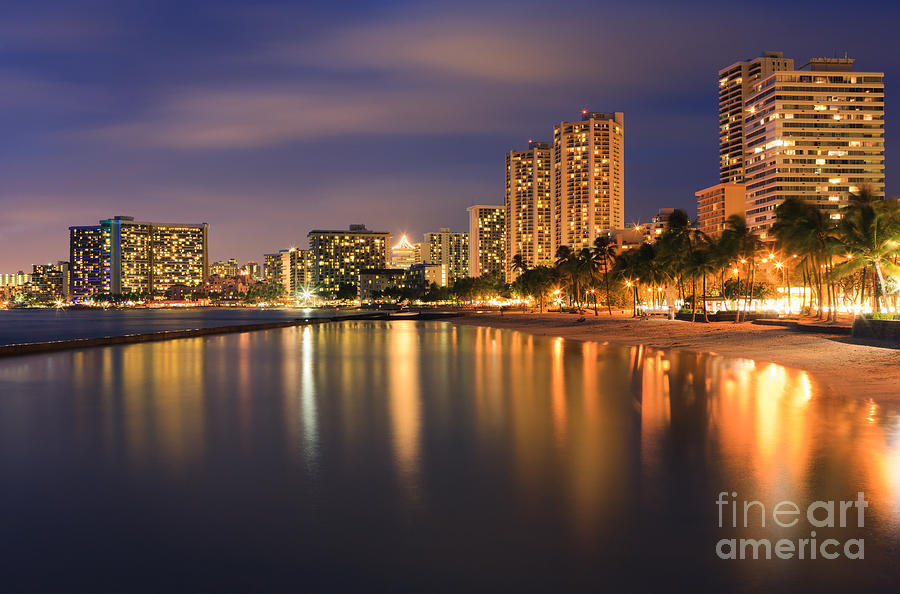 Waikiki Beach - Honolulu Photograph by Henk Meijer Photography