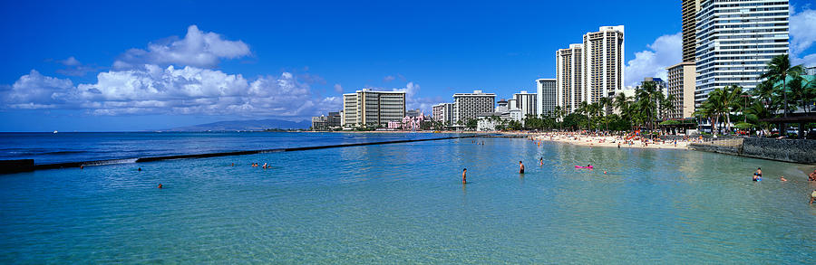Waikiki Beach Honolulu Oahu Hi Photograph by Panoramic Images