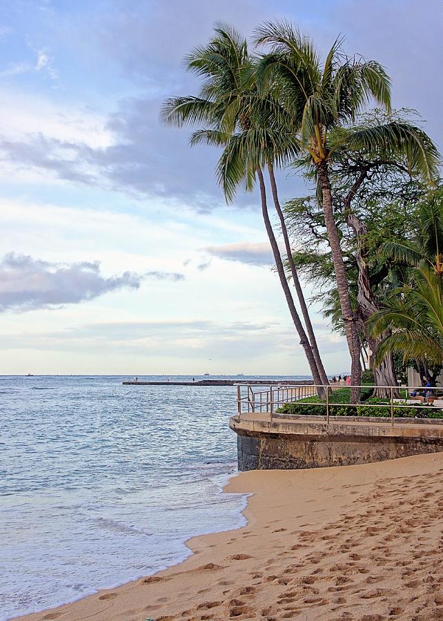 Waikiki Beach Scene Photograph by Jenny Hudson