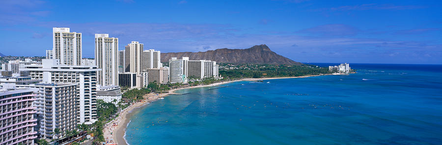 Waikiki Honolulu Oahu Hi Usa Photograph by Panoramic Images