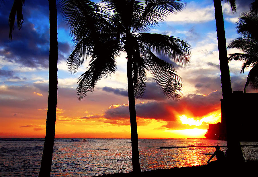 Waikiki Sunset Photograph by Kara  Stewart