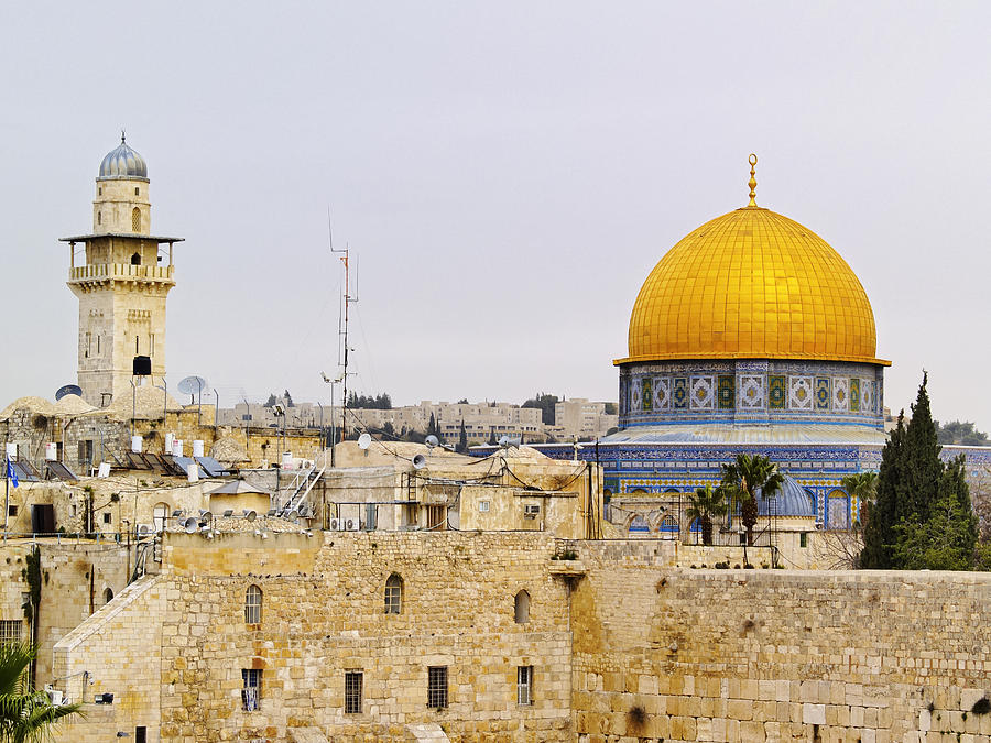 Wailing Wall and Al Aqsa Mosque Photograph by Karol Kozlowski