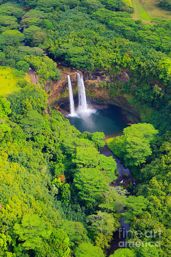 Wailua Falls - Kauai Photograph by Henk Meijer Photography