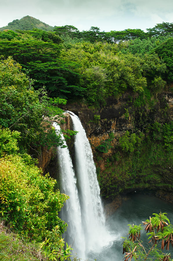 Wailua Falls Kauai Photograph by Photography  By Sai